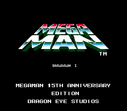 Mega Man Showdown I Title Screen